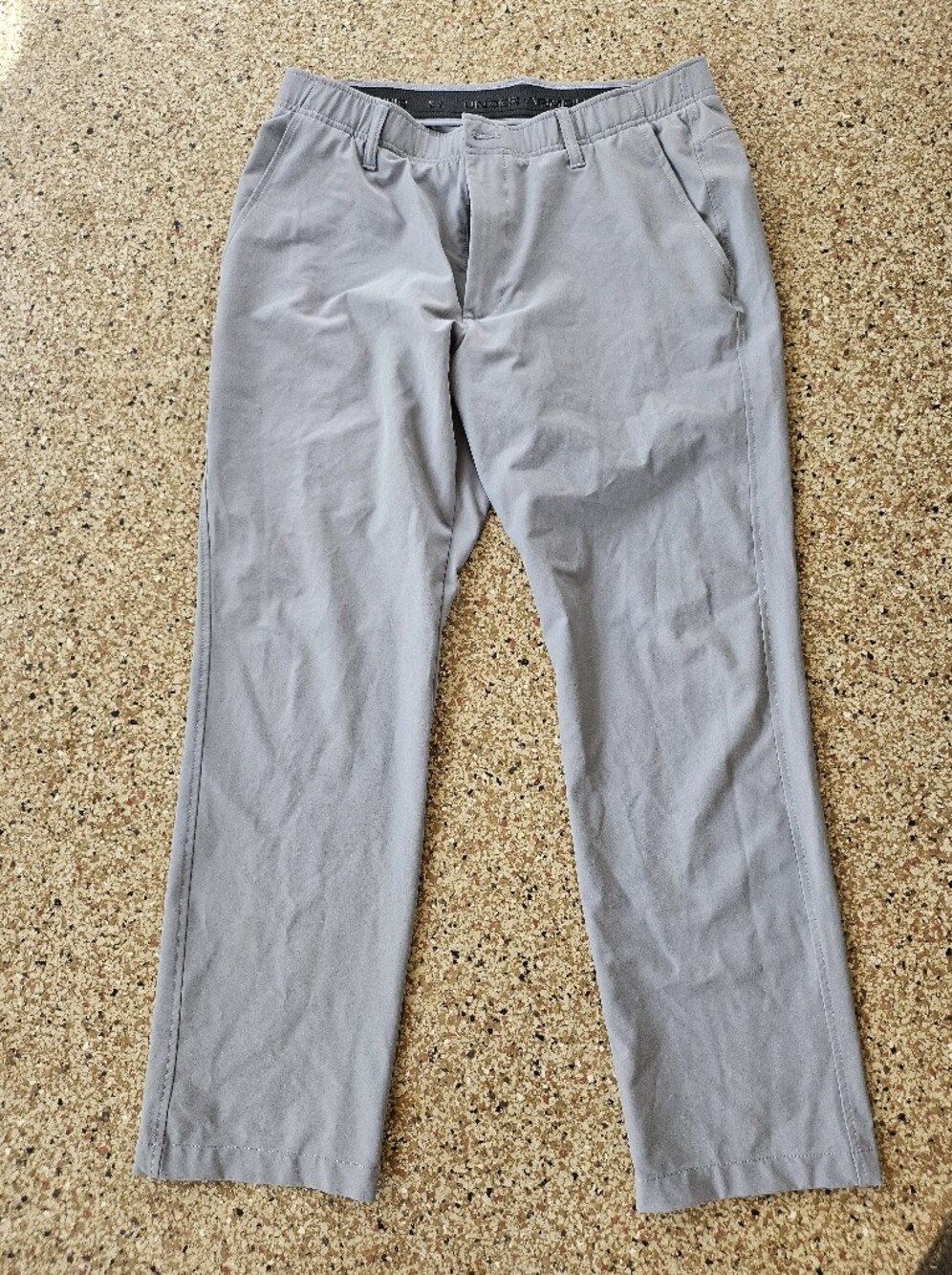Under Armour Light Gray Men's Chino-Style Performance Pants 36x30